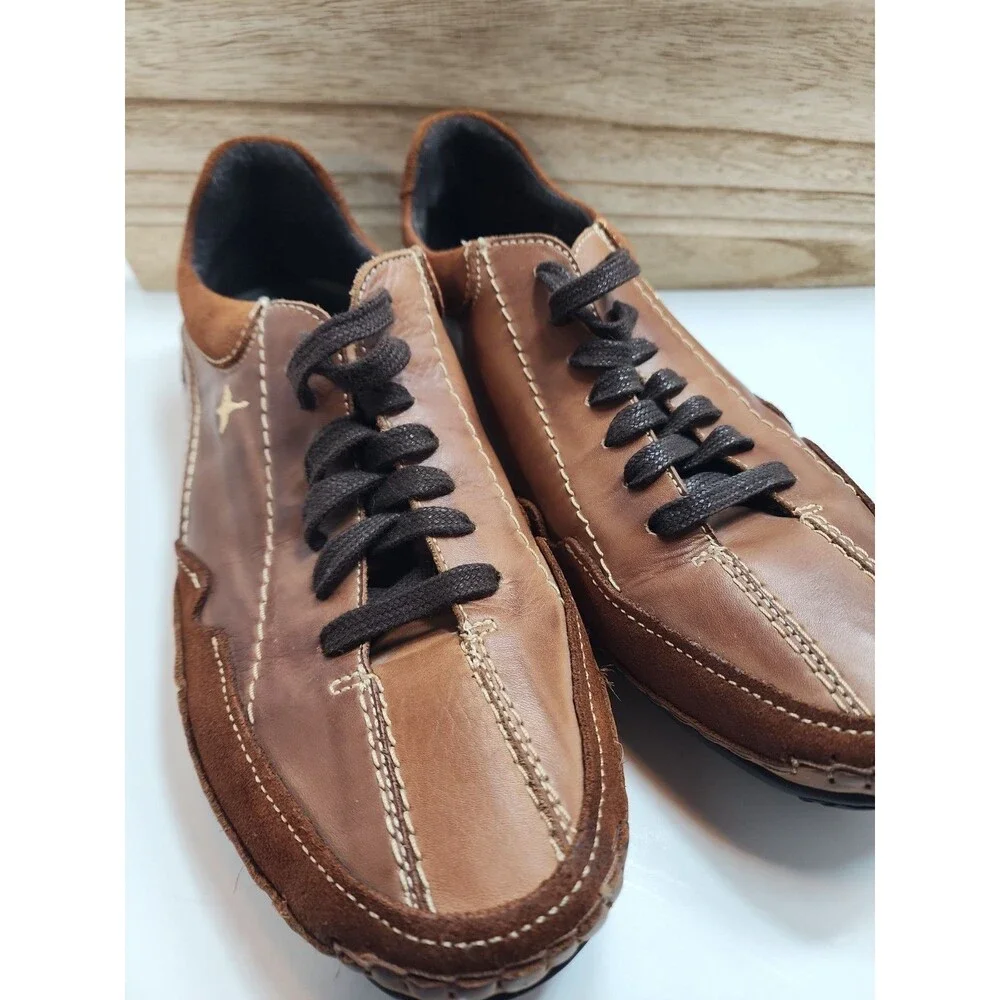 Pikolinos Mens size 43 Hand-Sewn European Walking Shoe Brown Leather. Beautiful